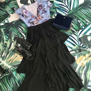 💋Tiered Black Maxi Skirt💋